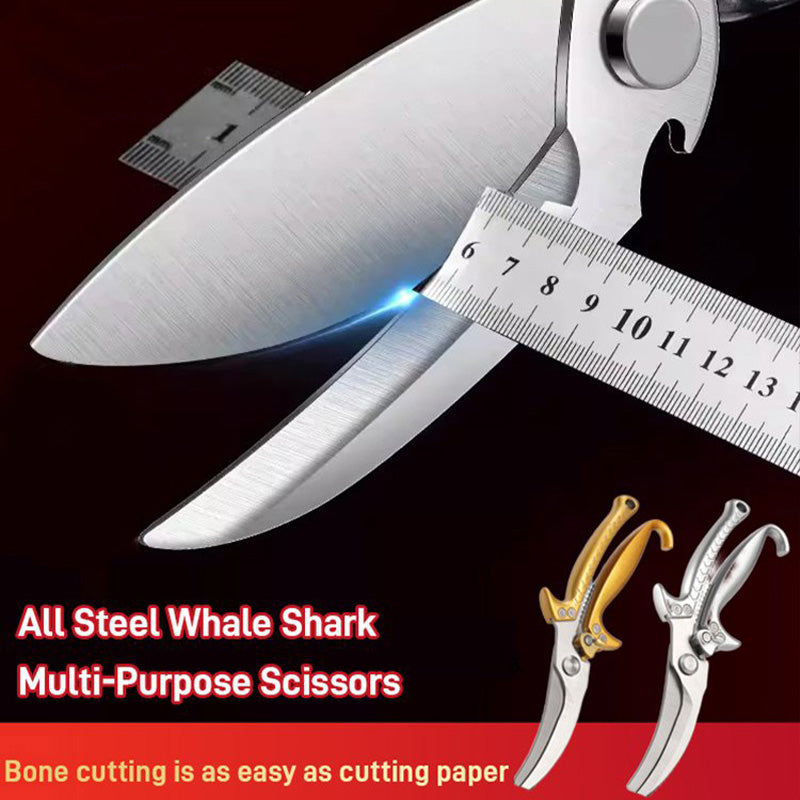 All-steel Multi-function Kitchen Scissors for Chicken and Meat Cutting