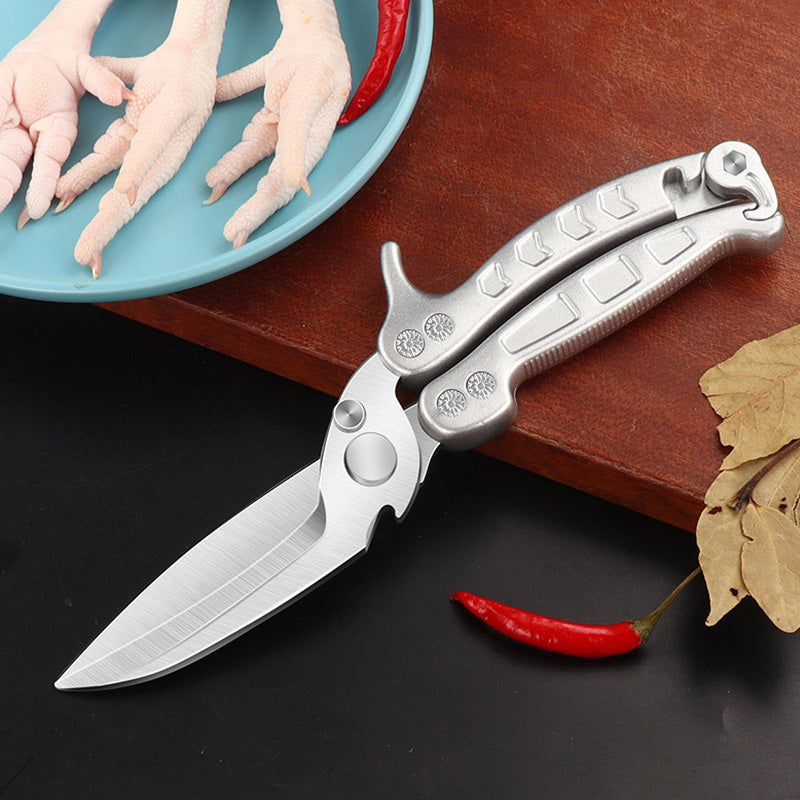 All-steel Multi-function Kitchen Scissors for Chicken and Meat Cutting