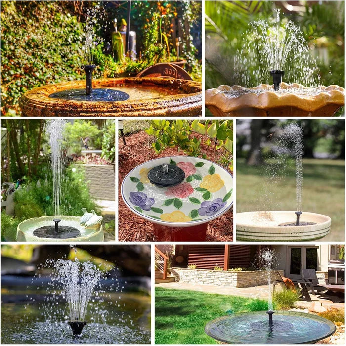 ⏳Time-Limited Special⏰Compact Solar Bird Fountain Pump – Keep Your Garden Alive! 🐦️
